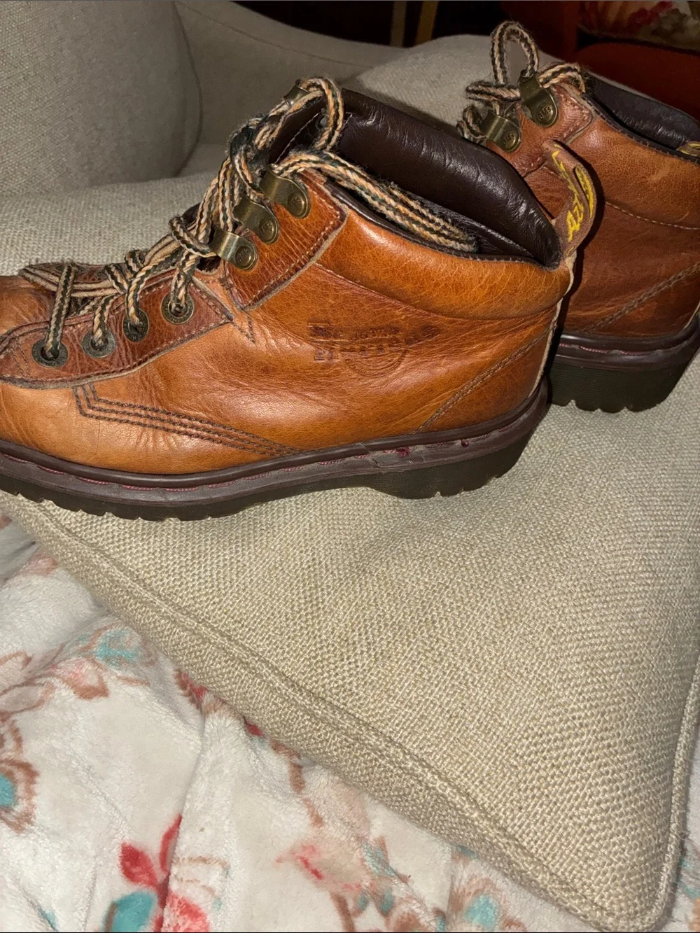 Dr. Martens Brown Leather Lace-Up Outdoor Boots